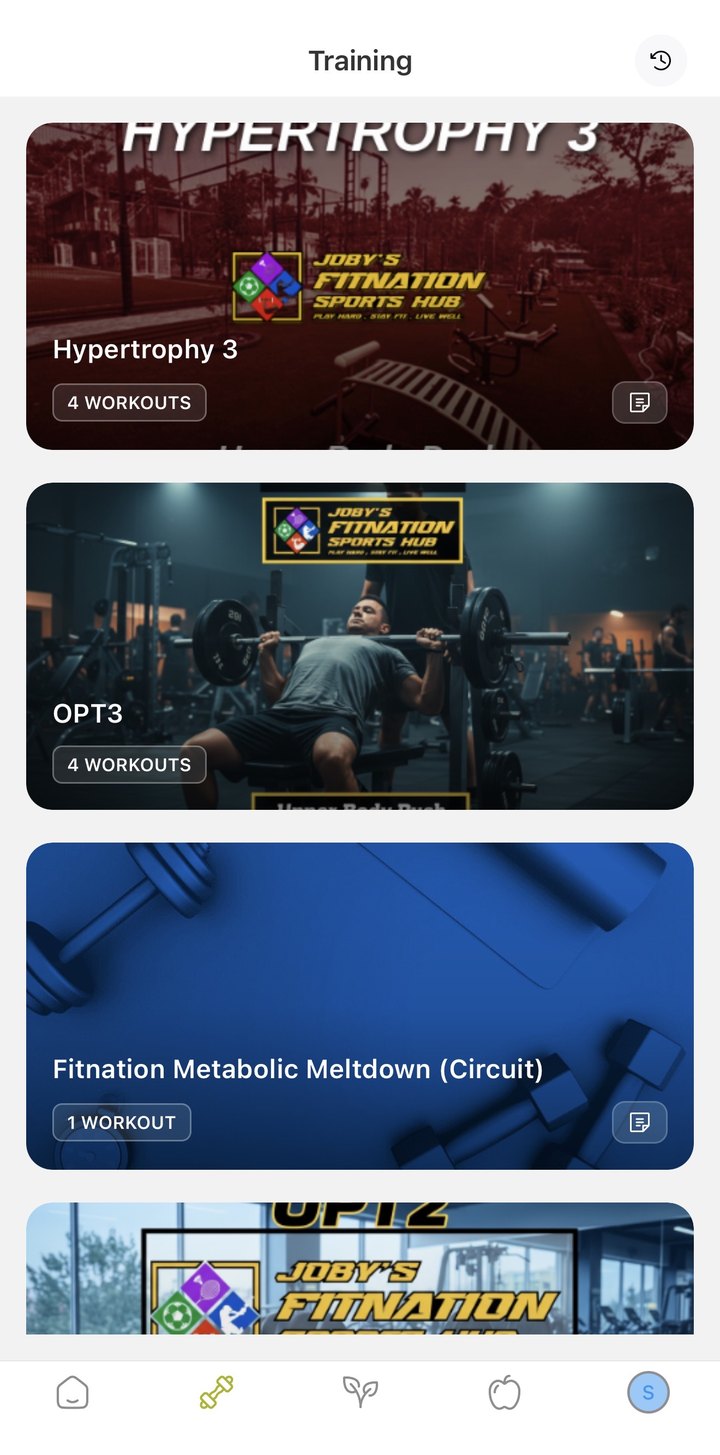 Train with Joby app — your workout programs